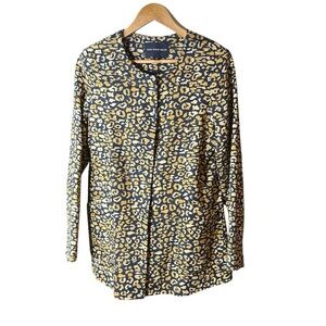 🔴 5 for $40 SALE! 
Who What Wear Leopard Print Lined Blazer Sz M w, Pockets